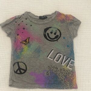 Flowers by Zoe airbrush, graffiti T-shirt
